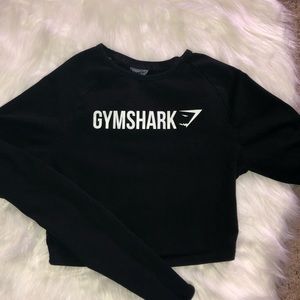 Gymshark long sleeve black crop top